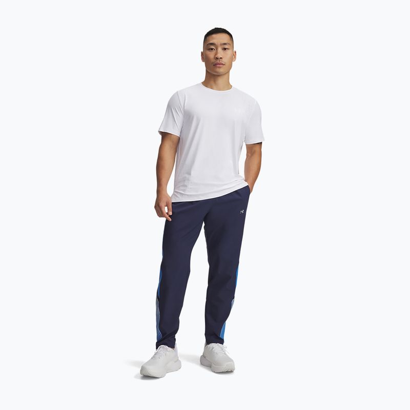 Pantaloni da corsa da uomo Under Armour Velociti Storm washed navy/blue atlantis/reflective 2