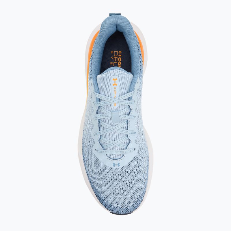 Scarpe da corsa da uomo Under Armour Infinite blue calm/blue smoke/squad orange 5