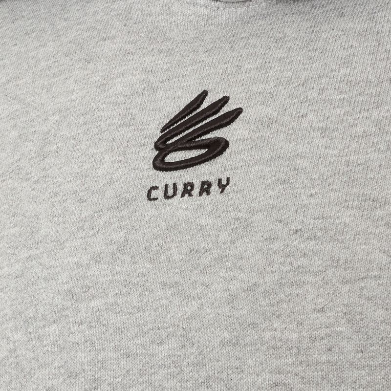 Felpa con cappuccio Under Armour Curry Splash Uomo bianco/nero 3