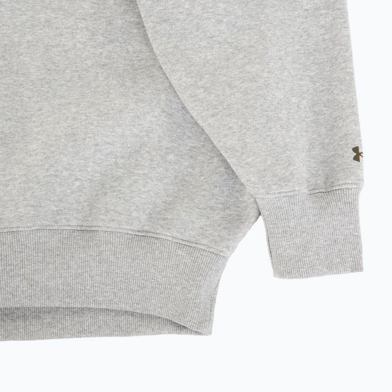 Felpa donna Under Armour Rival Fleece Varsity Crew halo gray light heather/expedition green 6