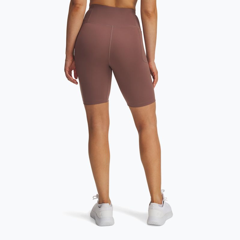 Pantaloncini da allenamento da donna Under Armour Motion Bike EMEA sierra taupe/white 3