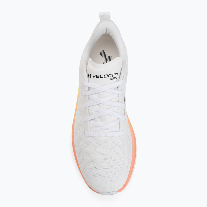 Scarpe da running da donna Under Armour Velociti SPD white/orange bloc/metallic silver 5