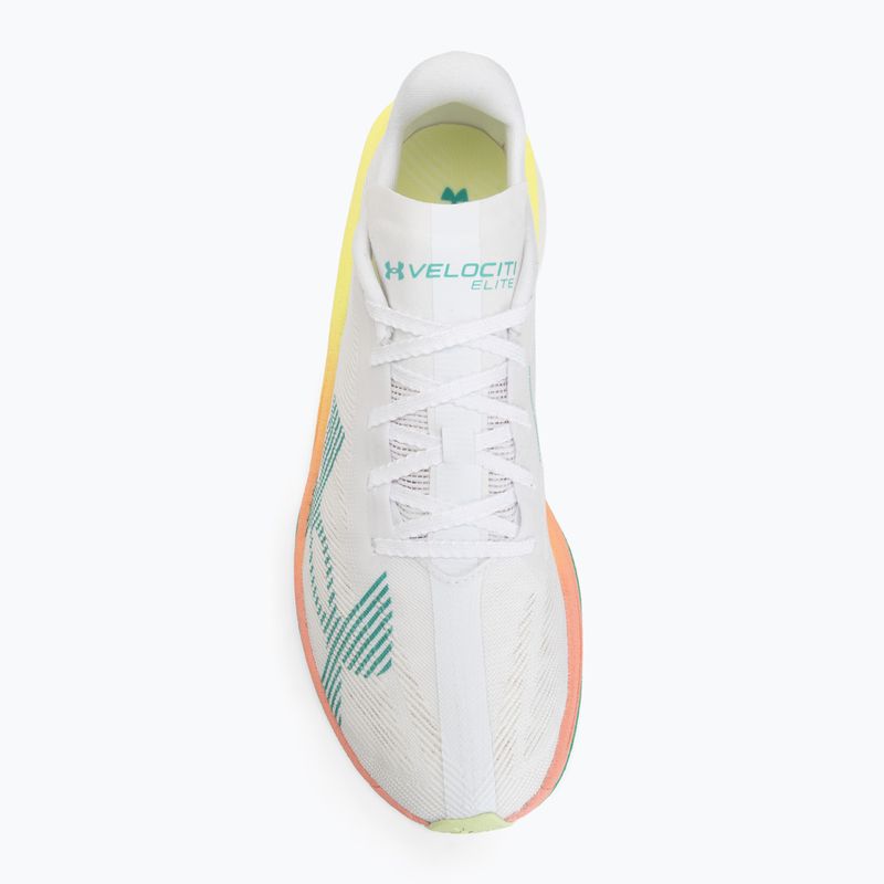Scarpe da running Under Armour Velociti Elite 3 white/valiant green/black 5