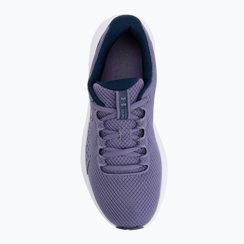 Scarpe da running da donna Under Armour Charged Surge 4 purple luxe/refresh mint 5