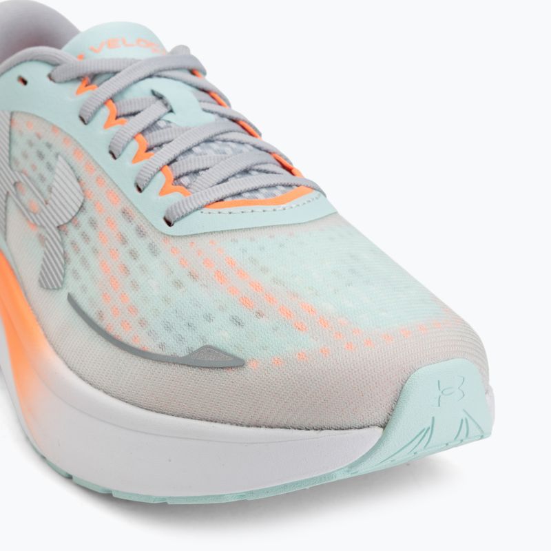 Scarpe da running da uomo Under Armour Velociti Pace refresh mint/electric tangerine/mod gray 7