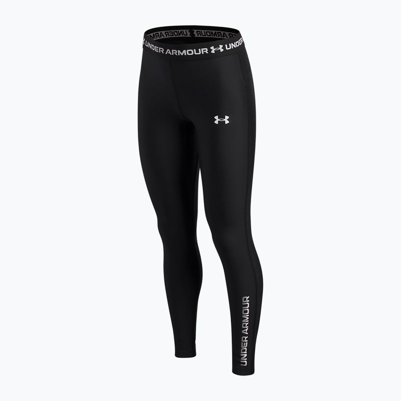 Leggings per bambini Under Armour HeatGear Graphic Leggings black/white 3