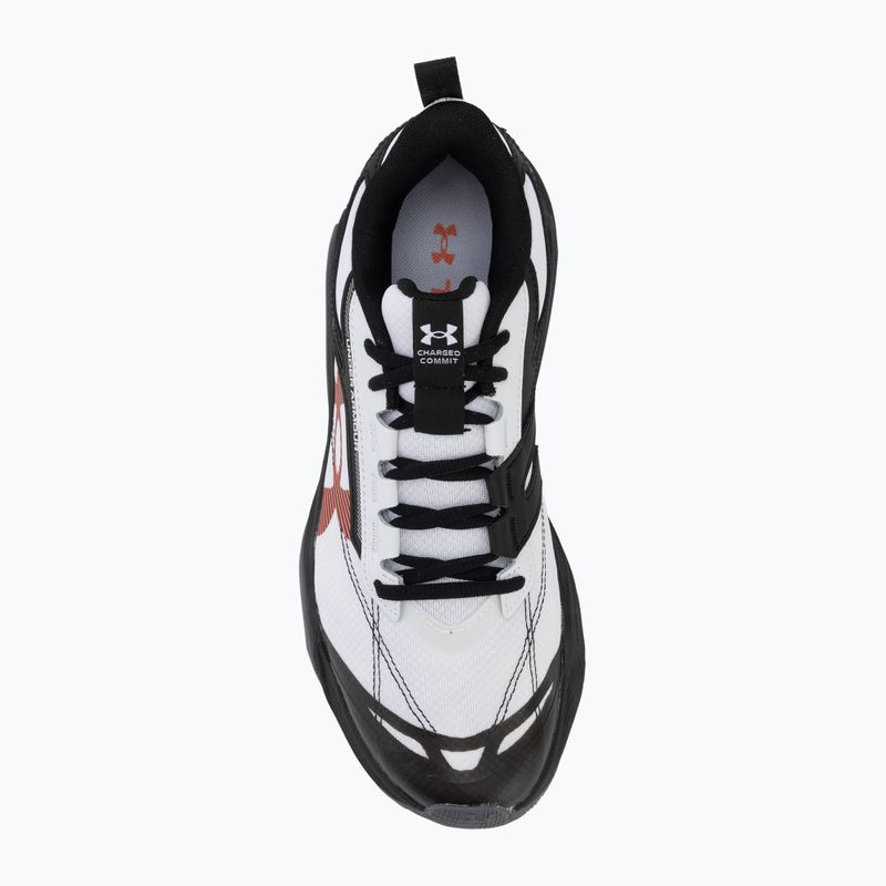Scarpe da allenamento uomo Under Armour Charged Commit TR 5 white/black/venom red 5