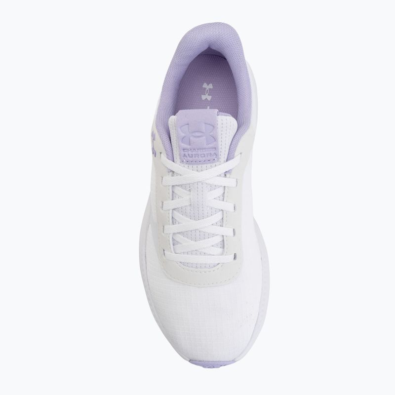 Scarpe da allenamento donna Under Armour Aurora 3 white/white/purple crest 5