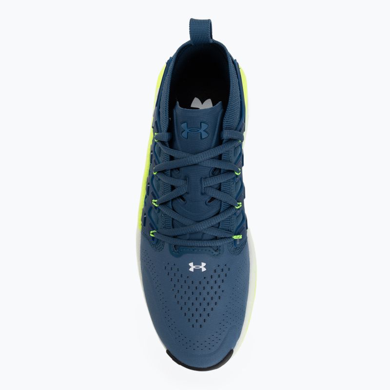 Scarpe da allenamento uomo Under Armour Phantom X ultimate wham blue/hyper green/white 5