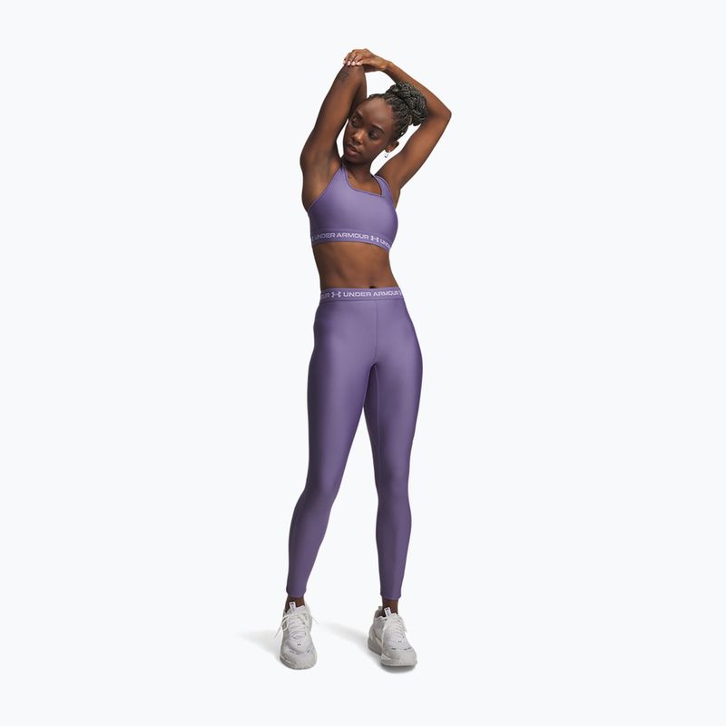 Leggings sportivi da donna Under Armour HeatGear purple luxe/purple crest 2
