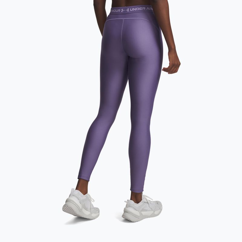 Leggings sportivi da donna Under Armour HeatGear purple luxe/purple crest 3
