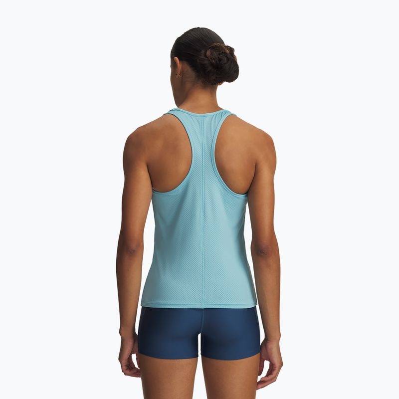 Canotta da allenamento donna Under Armour Tech Mesh Racer Tank blue haze/white 2