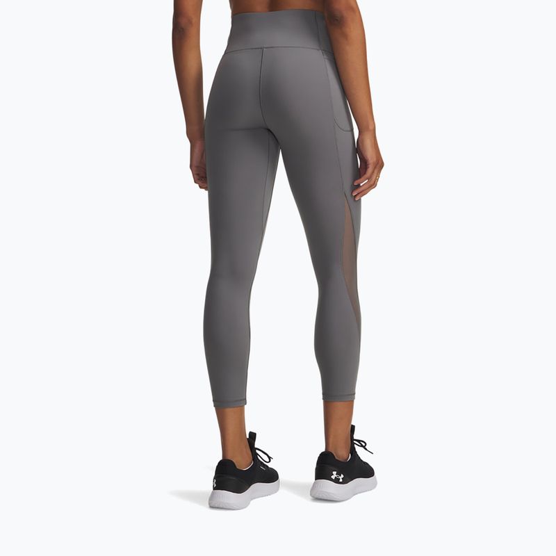 Leggings donna Under Armour Motion Mesh Ankle clay green/titanium 3