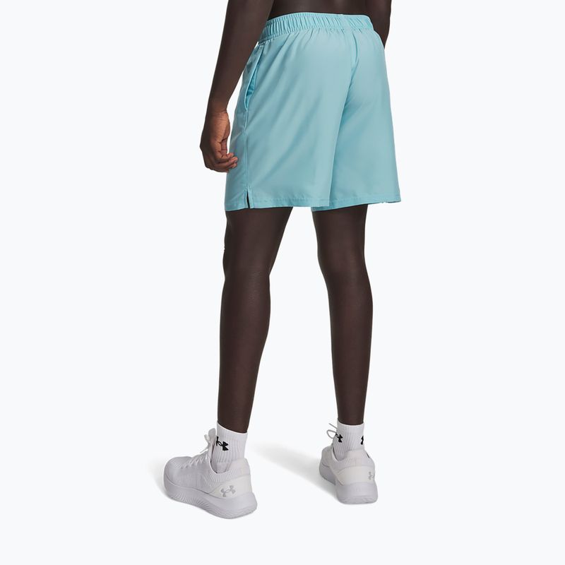 Short da allenamento uomo Under Armour Woven Wordmark Blue Haze/Black 3