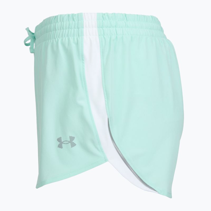 Pantaloncini da running da donna Under Armour Velociti Pro 4" 2N1 refresh mint/castlerock 3