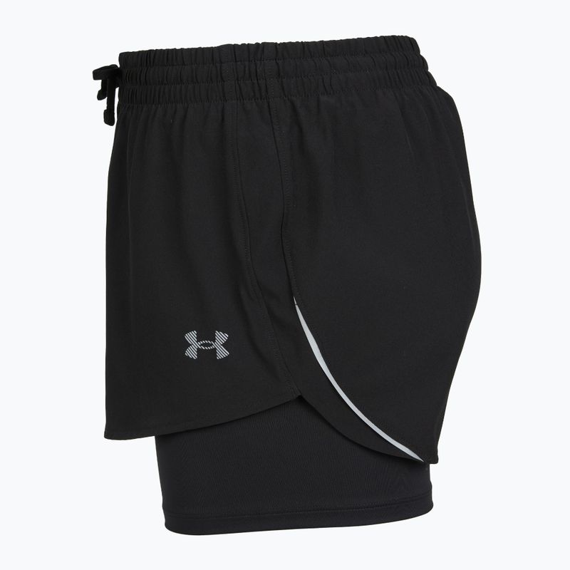 Pantaloncini da running da donna Under Armour Velociti Pro 4" 2N1 ultimate black/ultimate black/ultimate black 3