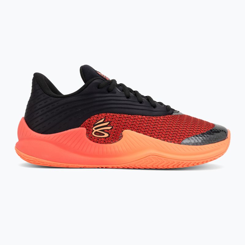 Scarpe da basket Under Armour Curry Splash 26 black/electric tangerine/racer red 2