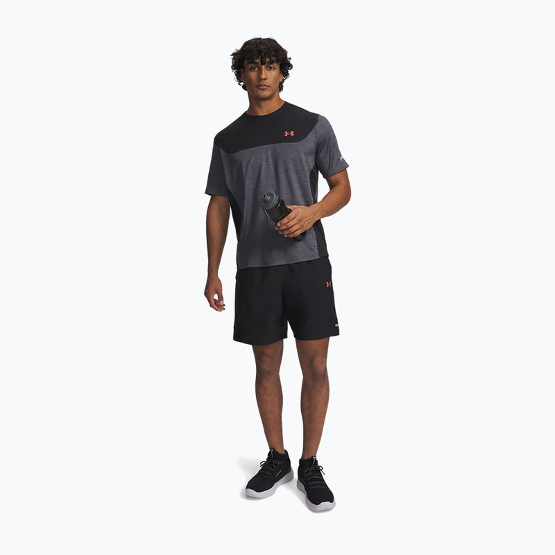 Pantaloncini da allenamento uomo Under Armour Tech Utility black/venom red 2