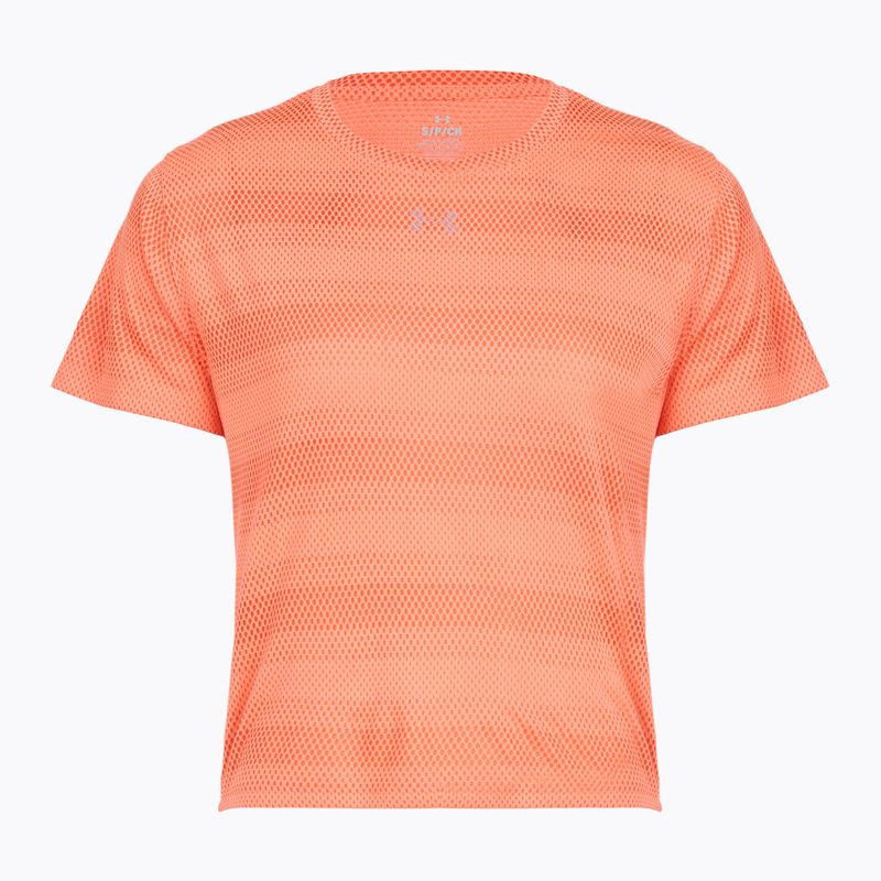 Maglietta da running da donna Under Armour Velociti electric tangerine/black/green mode