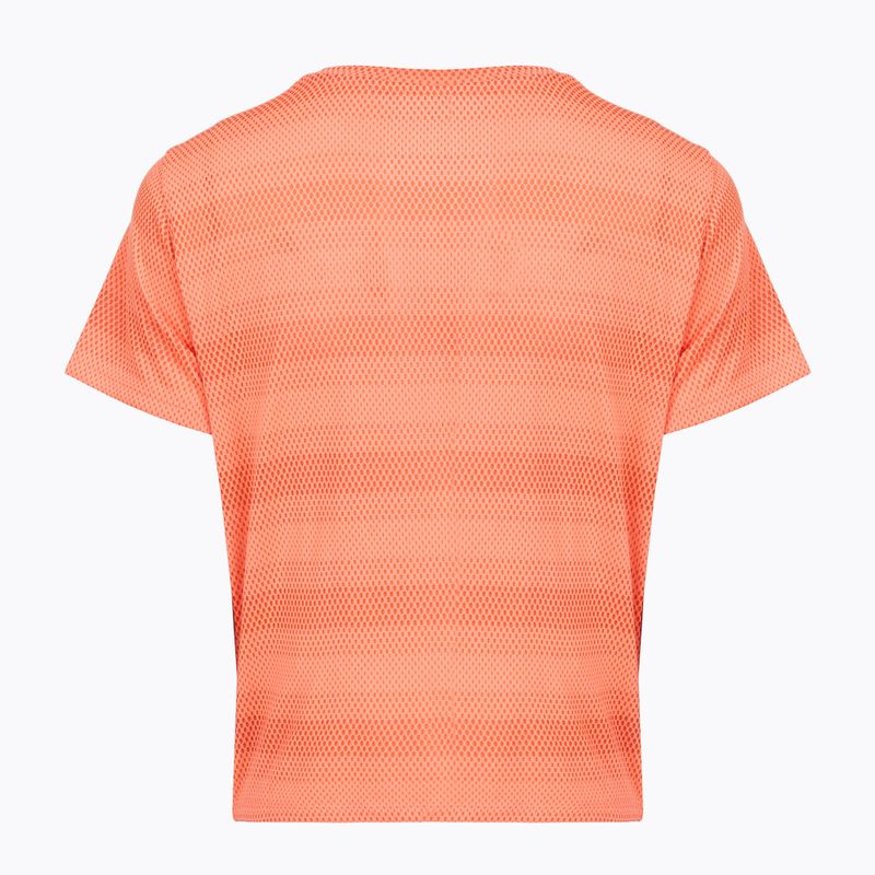 Maglietta da running da donna Under Armour Velociti electric tangerine/black/green mode 2