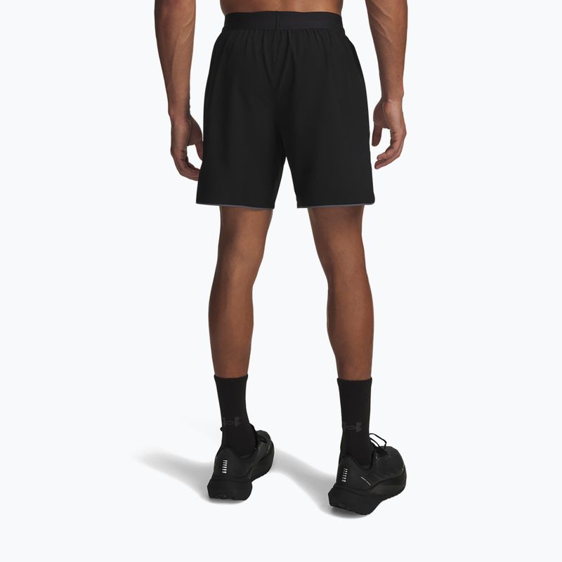 Pantaloncini da corsa da uomo Under Armour Velociti Pro 2IN1 Shorts ultimate black/reflective 3