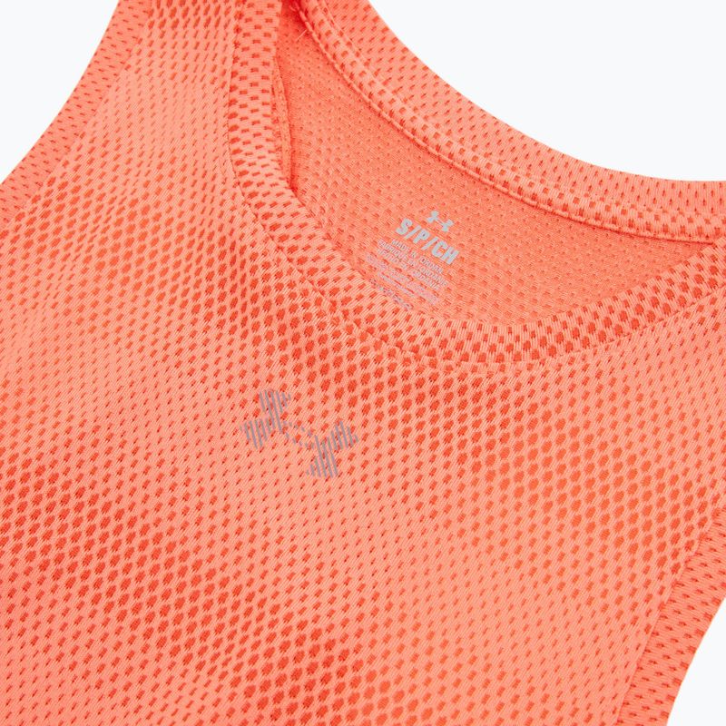 Canotta da corsa da donna Under Armour Velociti Singlet electric tangerine/black/green mode 3