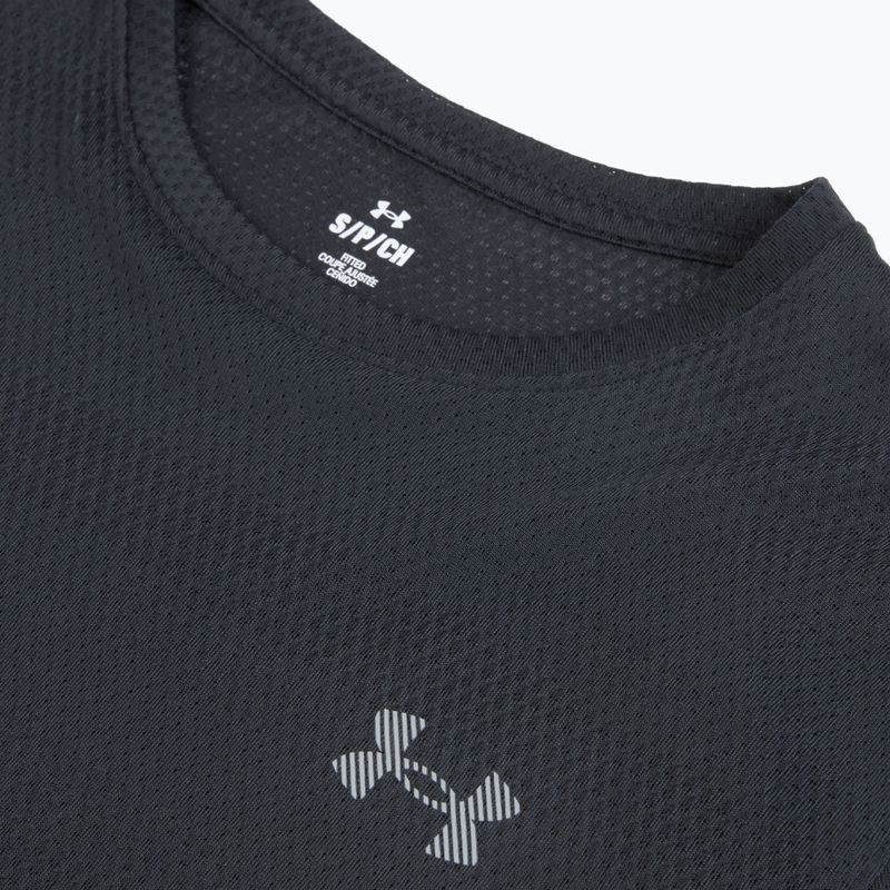 Maglietta da running da uomo Under Armour Velociti black/black/metallic silver 3