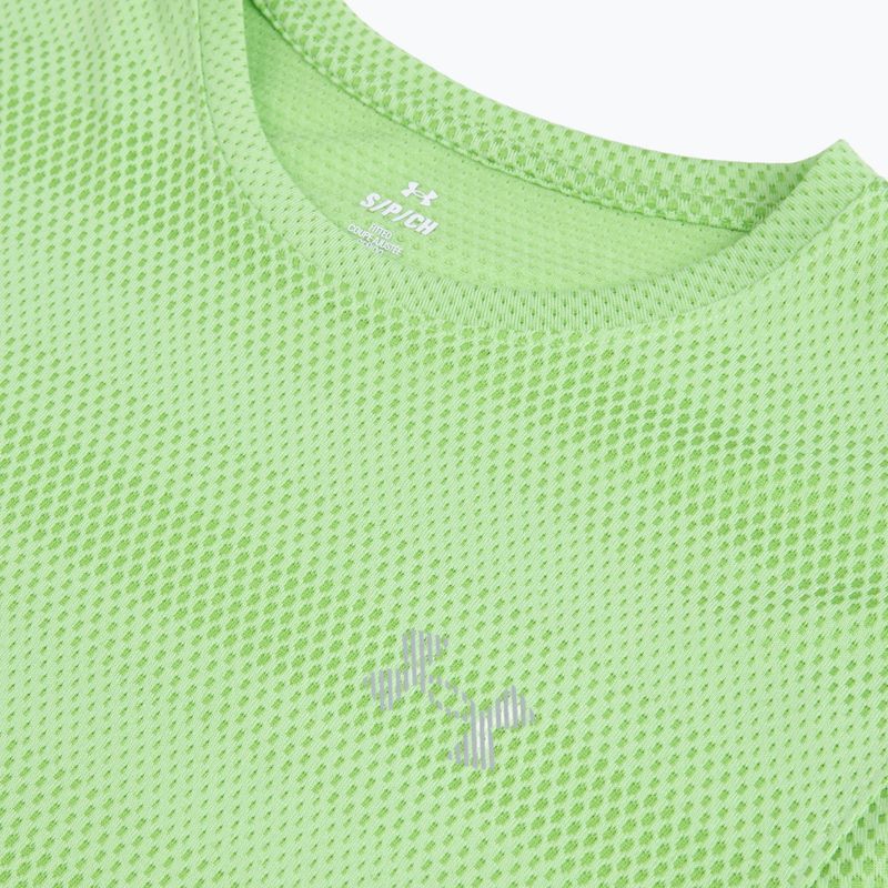 Maglietta da corsa da uomo Under Armour Velociti lumos lime/white 3