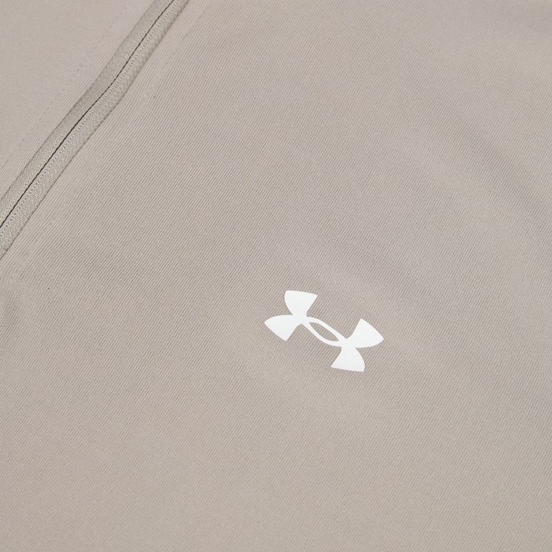 Felpa da uomo Under Armour Tech Taping 1/2 Zip timberwolf taupe/black/white 3