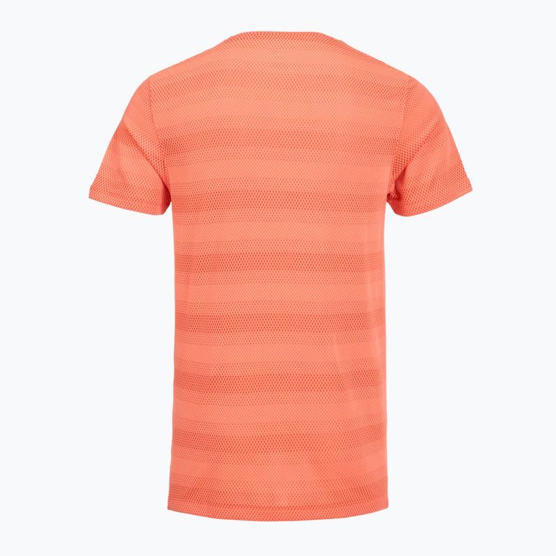 Maglietta da corsa da uomo Under Armour Velociti electric tangerine/black/green mode 2