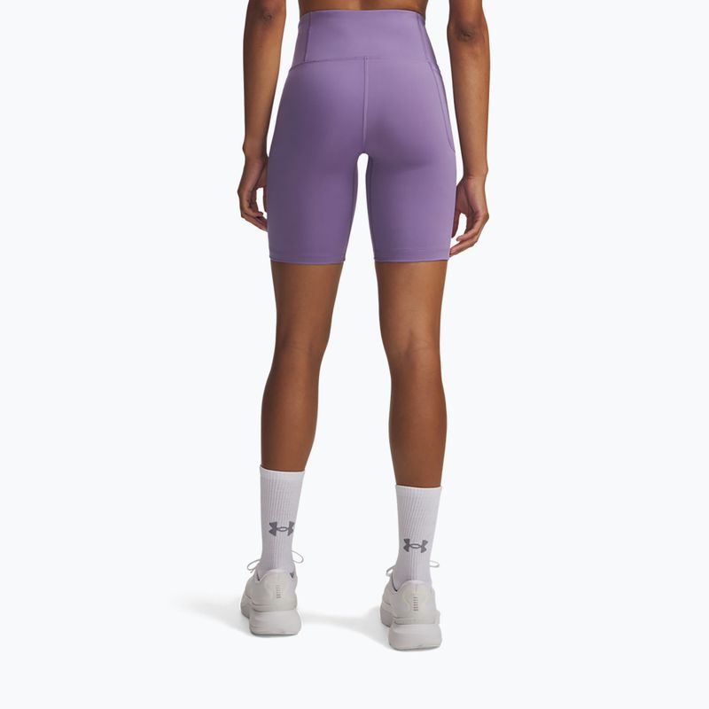 Pantaloncini da allenamento da donna Under Armour Motion Bike EMEA purple luxe/white 3