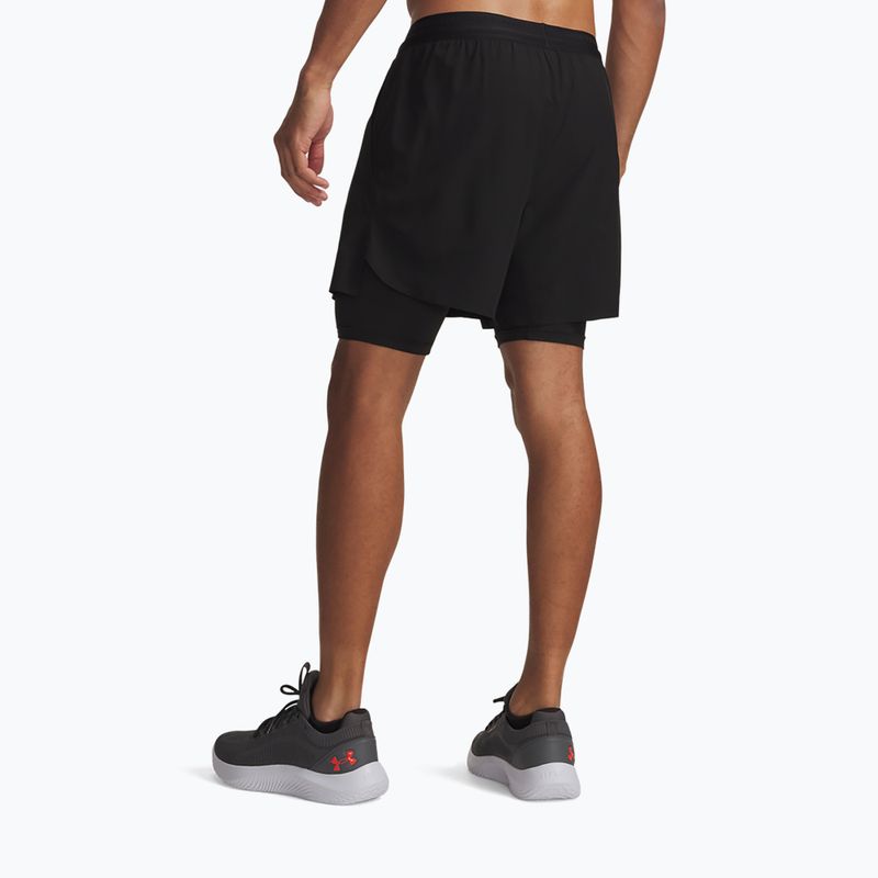 Pantaloncini da allenamento uomo Under Armour Vanish Elite 2IN1 Shorts ultimate black/ultimate black/ultimate black 3