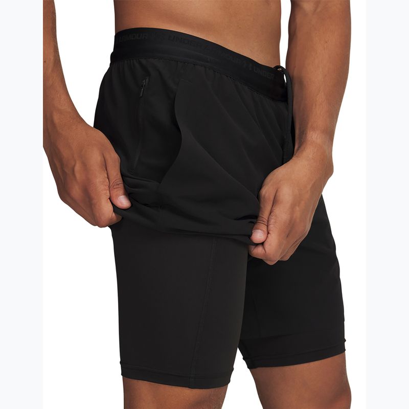 Pantaloncini da allenamento uomo Under Armour Vanish Elite 2IN1 Shorts ultimate black/ultimate black/ultimate black 4
