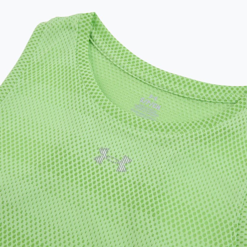 Canotta da running da donna Under Armour Velociti Singlet lumos lime/white 3