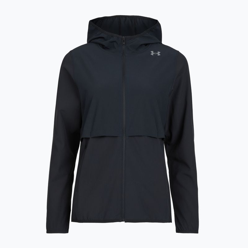 Giacca da running da donna Under Armour Velociti Pro Storm black/black/metallic silver