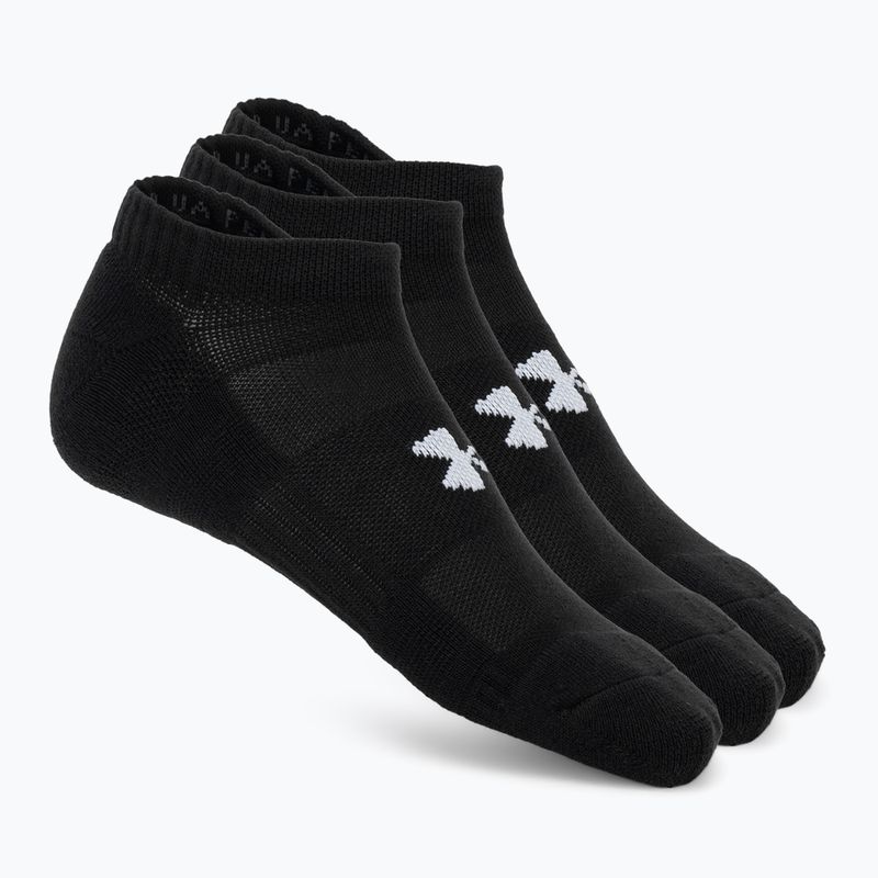Calzini da uomo Under Armour Performance Cotton NS 3 pairs ultimate black/ultimate black/white 4