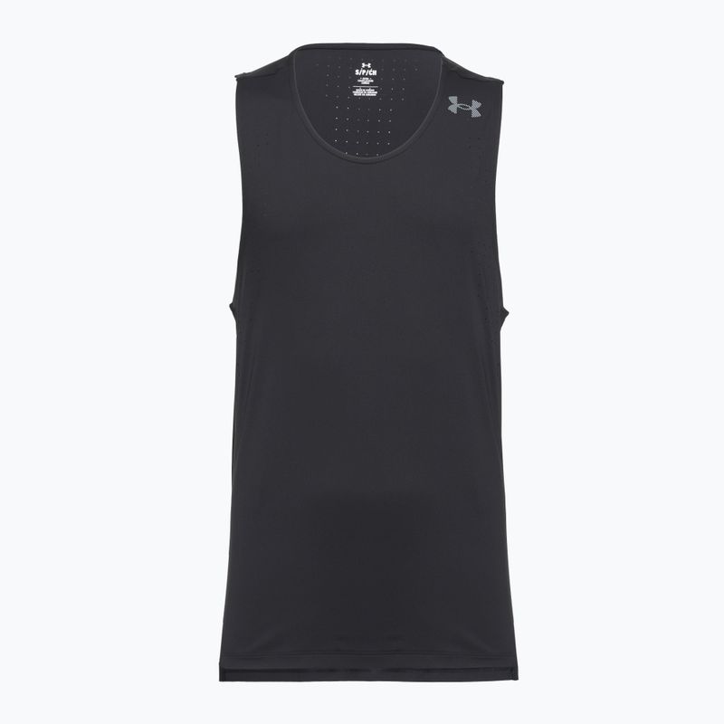 Canotta da corsa da uomo Under Armour Velociti Pro Singlet black/black/metallic silver