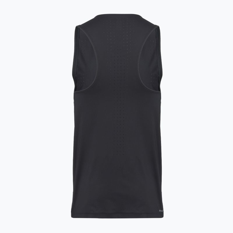 Canotta da corsa da uomo Under Armour Velociti Pro Singlet black/black/metallic silver 2