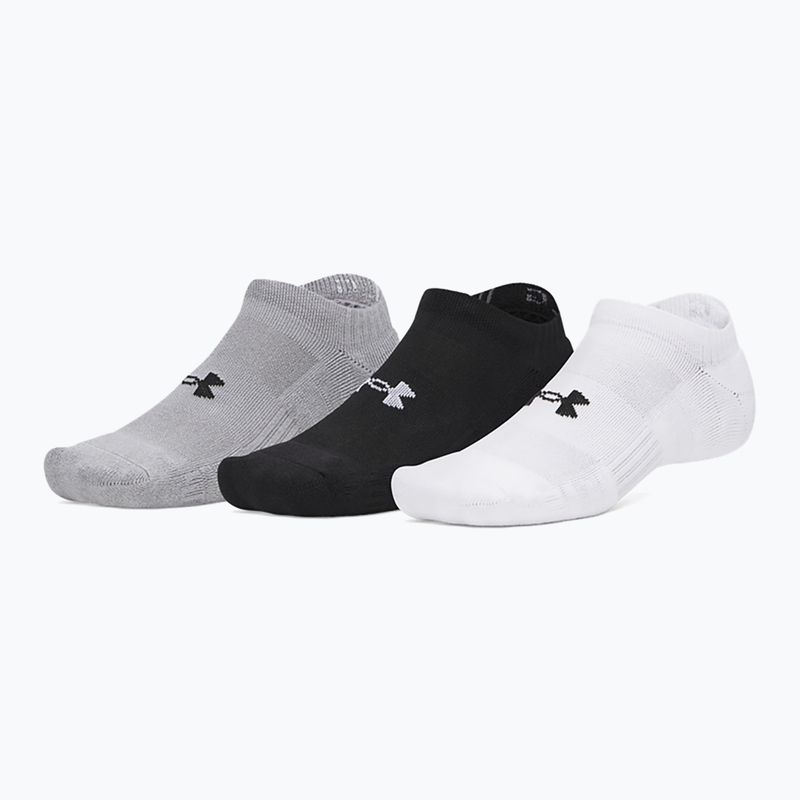 Calze da uomo Under Armour Performance Cotton NS 3 pack white/steel/steel