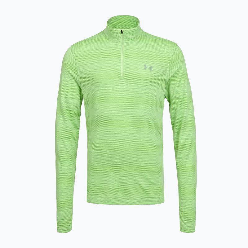 Felpa da running da uomo Under Armour Velociti 1/4 Zip lumos lime/white