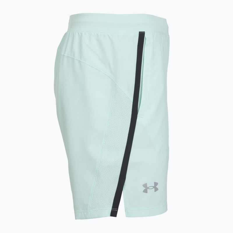 Pantaloncini da corsa da uomo Under Armour Launch 7" refresh mint/castlerock 3