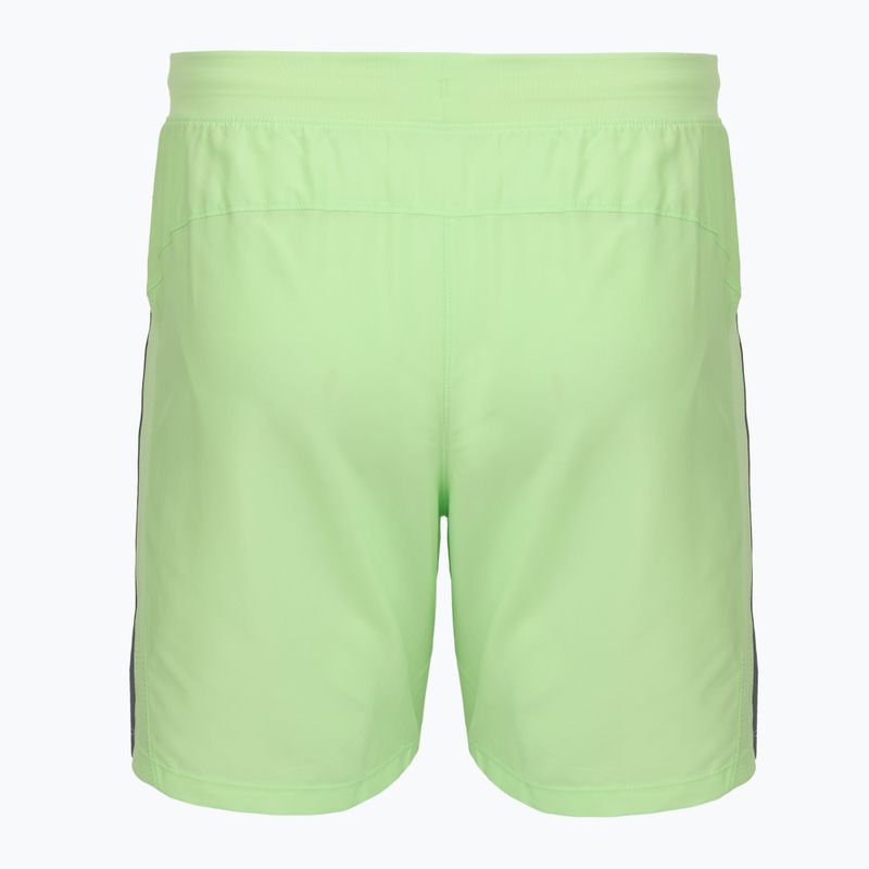 Pantaloncini da corsa da uomo Under Armour Launch 7" lumos lime/white 2