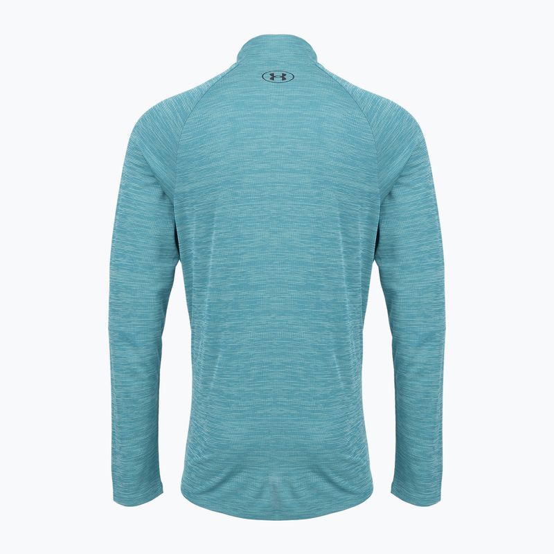 Maglia a maniche lunghe da uomo Under Armour Tech Textured 1/2 Zip boundless blue/black 2