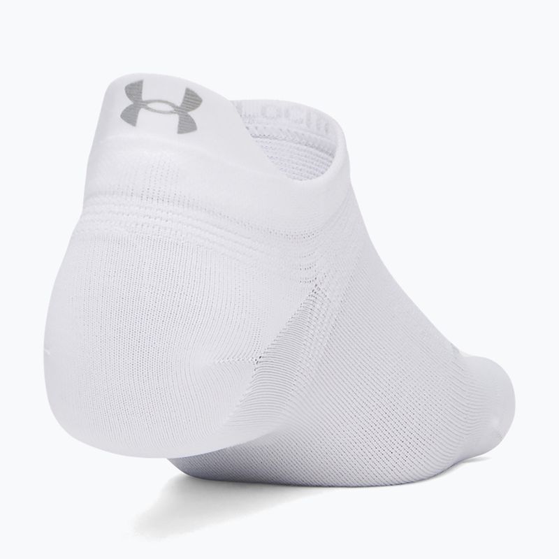 Calzini Under Armour Velociti Lite NS white/black/distant gray 2