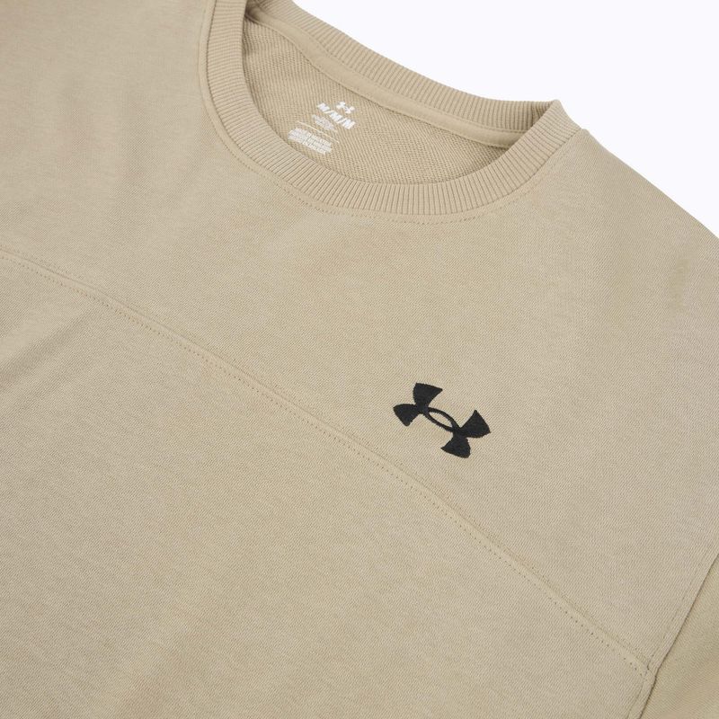 Felpa uomo Under Armour Rival LW Crew city khaki/black 3