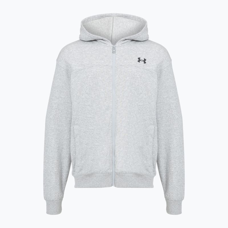 Felpa uomo Under Armour Rival LW FZ mod gray light heather/black