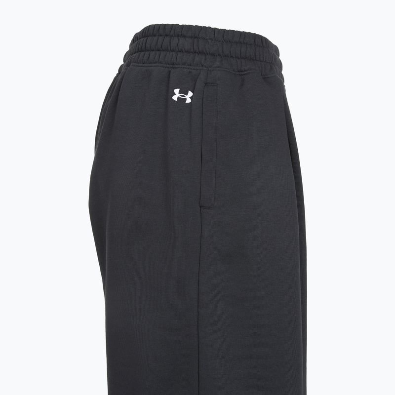 Pantaloni da donna Under Armour Rival Fleece Script black/white 4