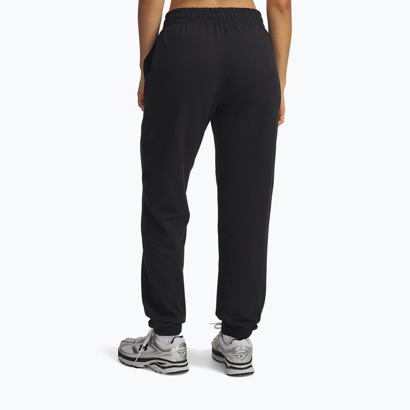 Pantaloni da donna Under Armour Sport Terry Jogger black/white 3