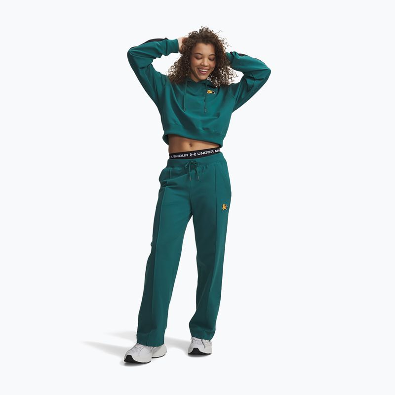 Spodnie womenʼs Under Armour Sport Terry Trend rack green/black 2