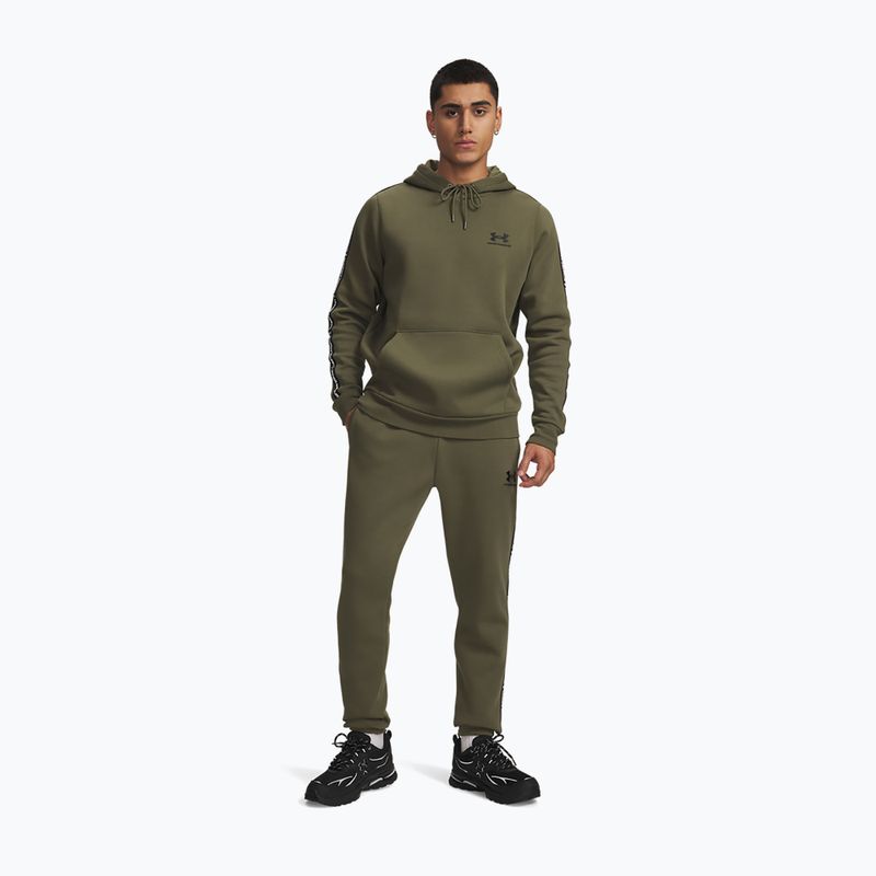 Pantaloni da uomo Under Armour Icon Fleece Jogger navy from green/black 2
